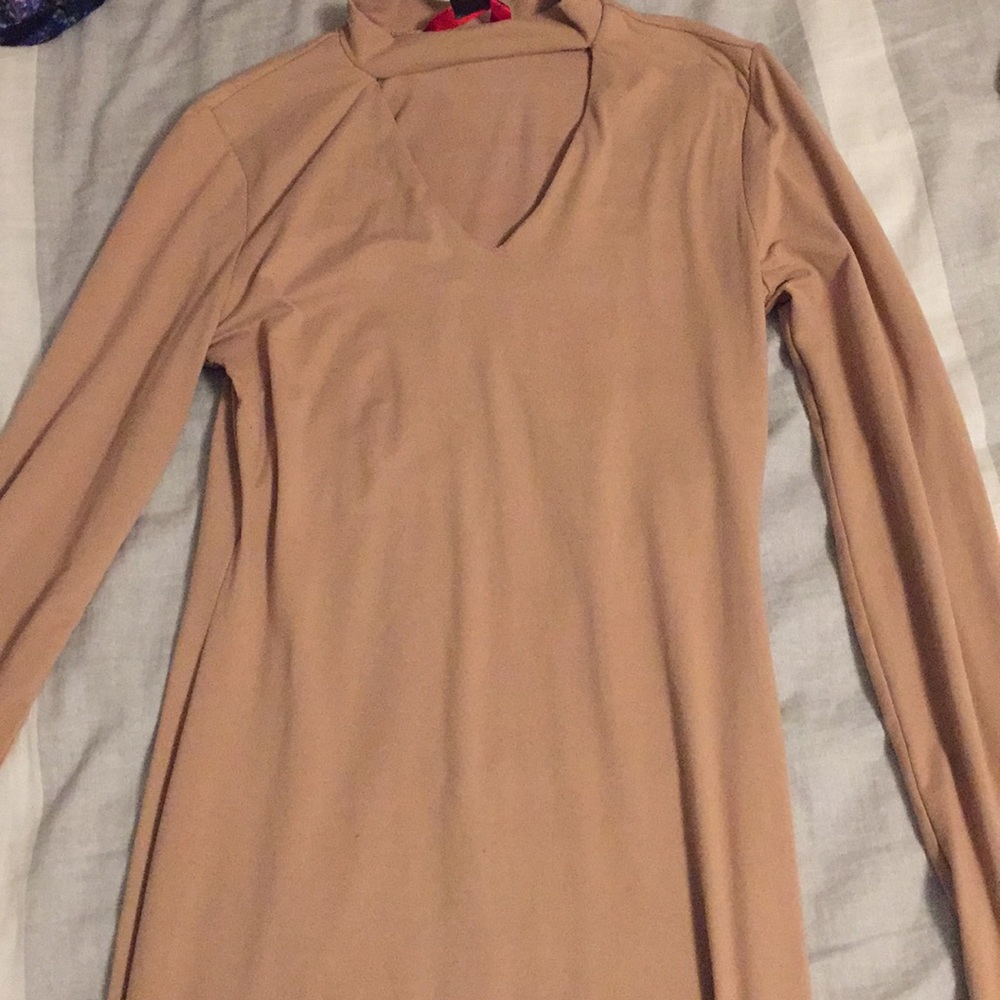 Long nude dress